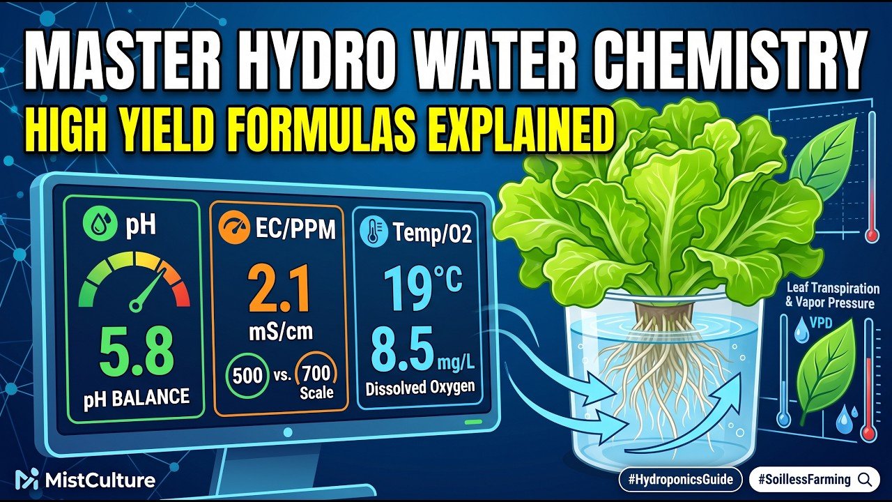The Science of Flow: Hydroponics Water Chemistry Guide