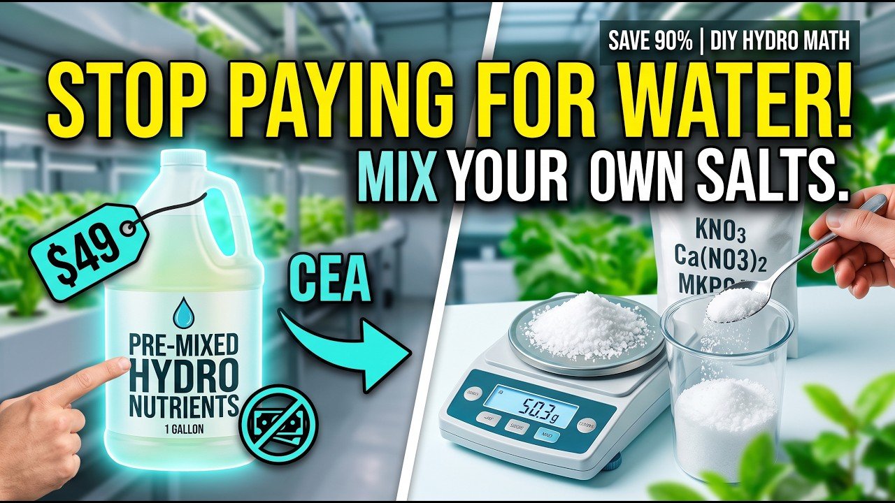 Stop Paying for Water: How to Mix Raw Hydroponic Salts