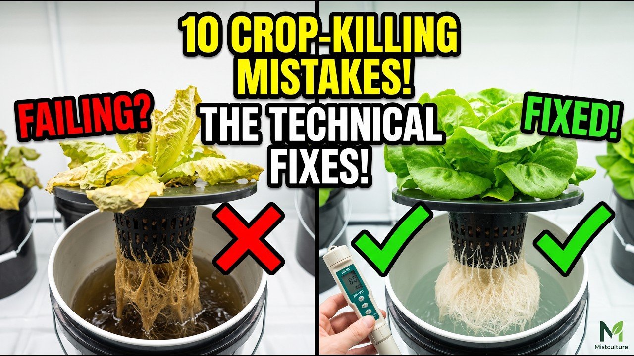 10 Critical Hydroponic Mistakes Beginners Make