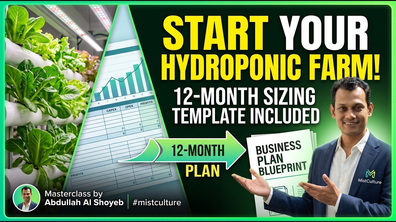 How to Start a Hydroponic Farm: 12-Month Business Plan & Sizing Template