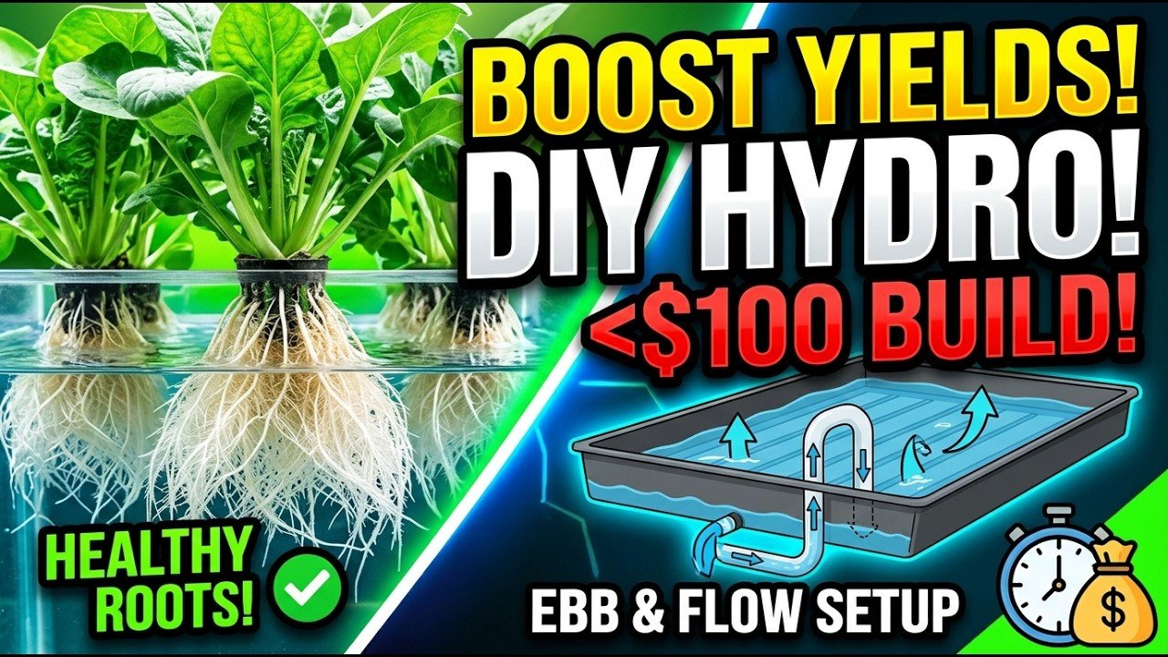 DIY Ebb and Flow Hydroponics: Build a Flood-and-Drain Table Under $100