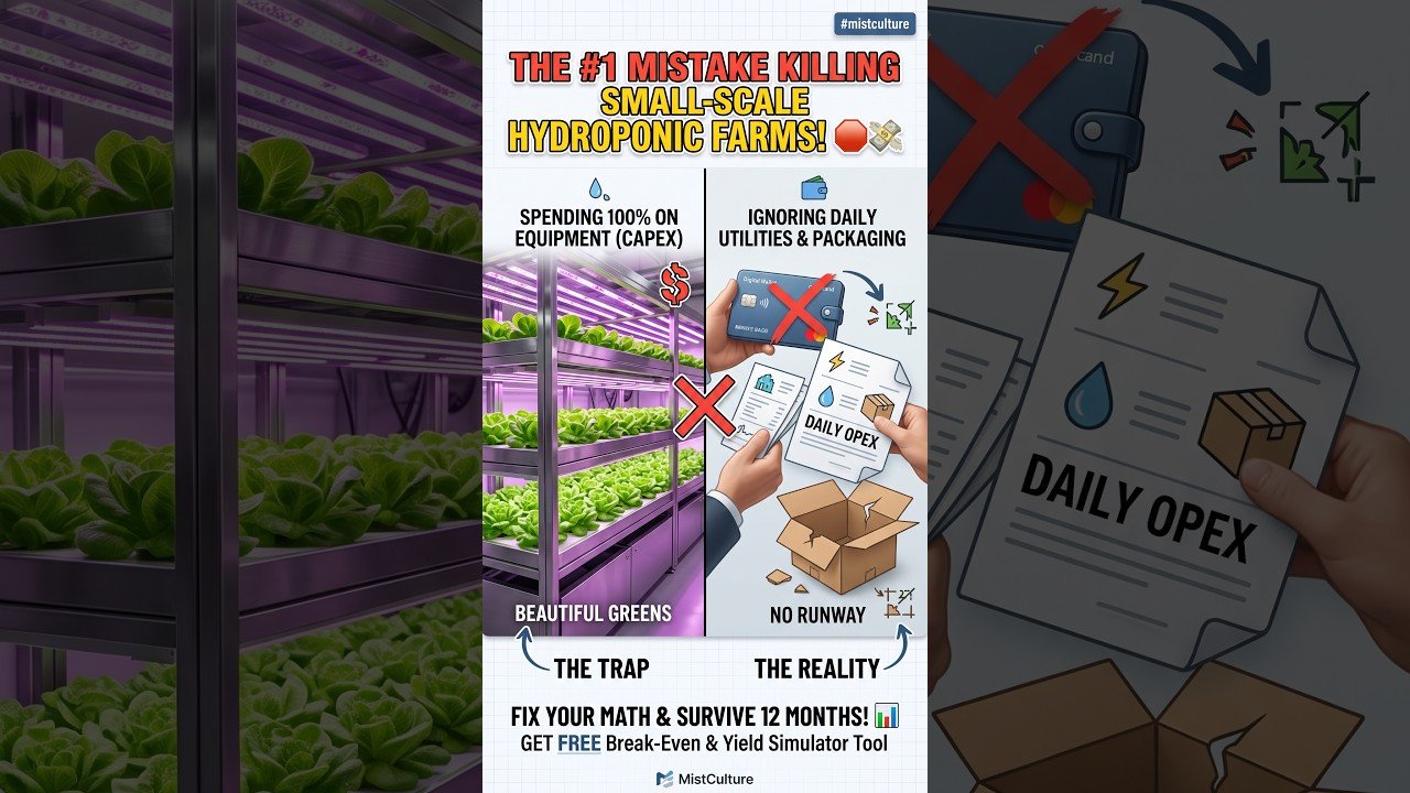 The #1 mistake killing small-scale hydroponic farms! 🛑💸