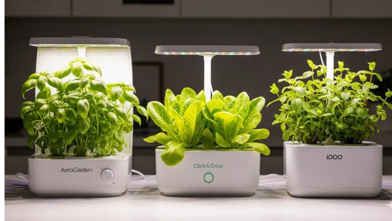 AeroGarden vs Click and Grow vs iDOO: Lab-Tested Showdown (Yield, Taste & Hidden Costs)