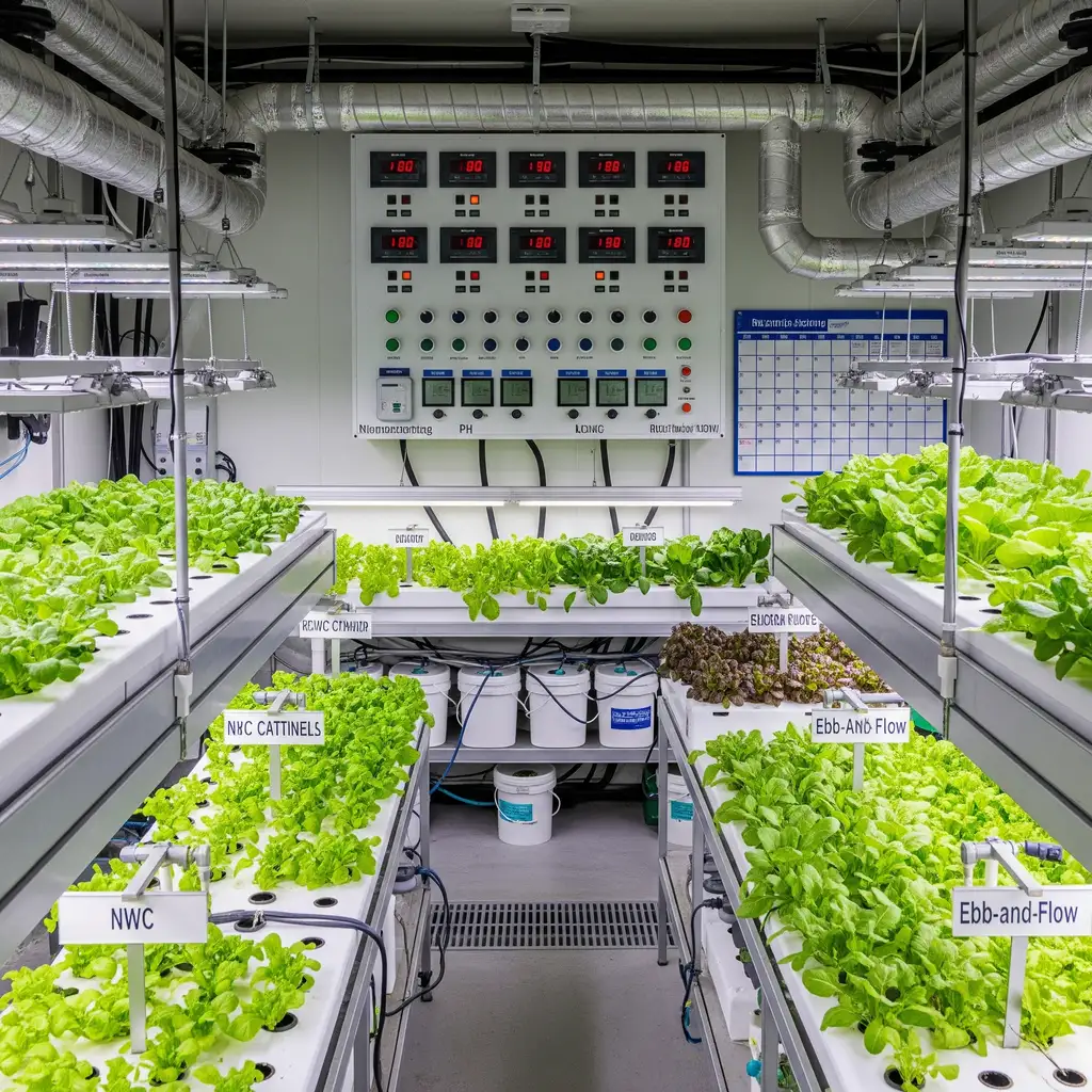 Complete hydroponic environmental controller setup for commercial growers