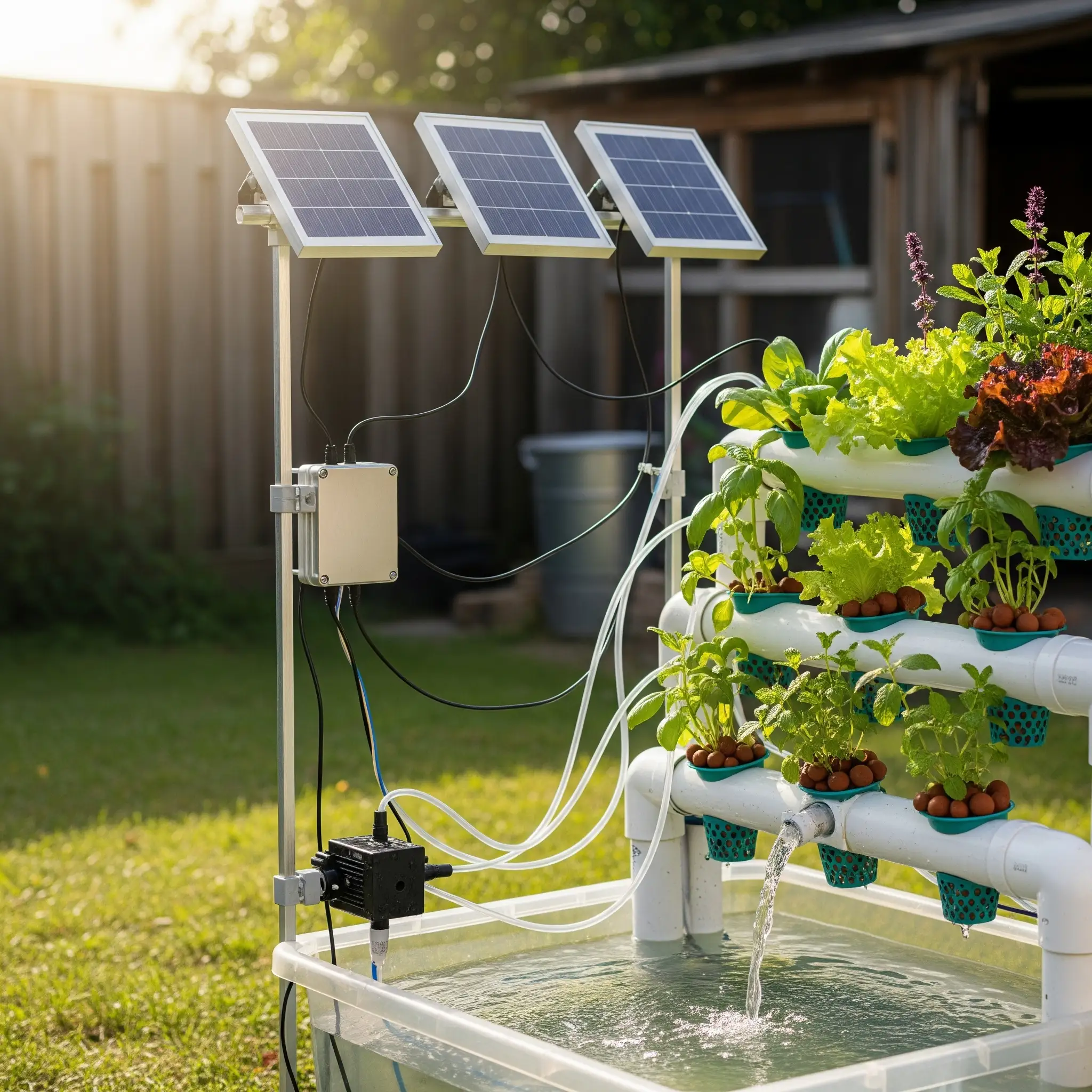 Off Grid Solar Hydroponics