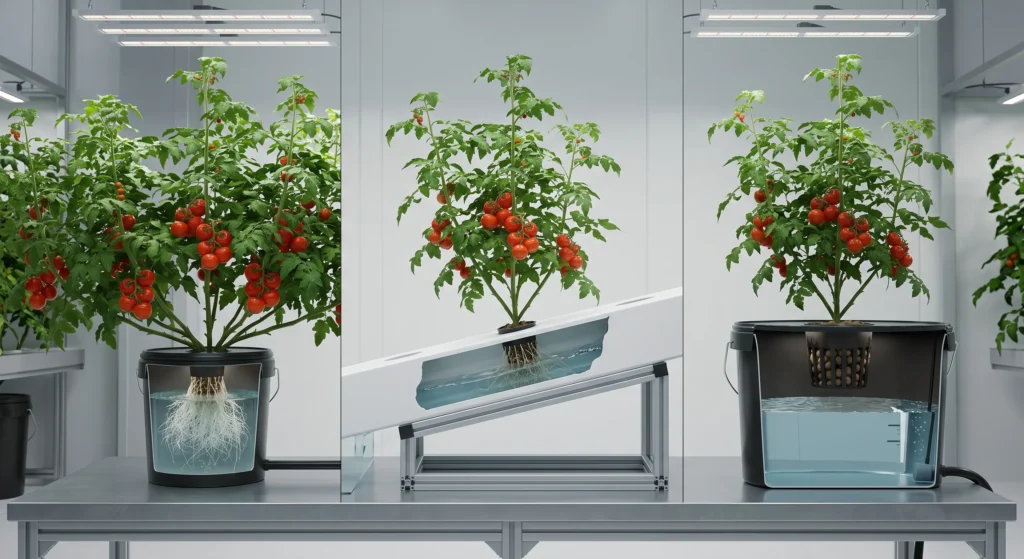 Hydroponic Tomatoes for Beginners: Your Engineering Blueprint 2 DWC NFT and passive hydroponic systems for tomatoes