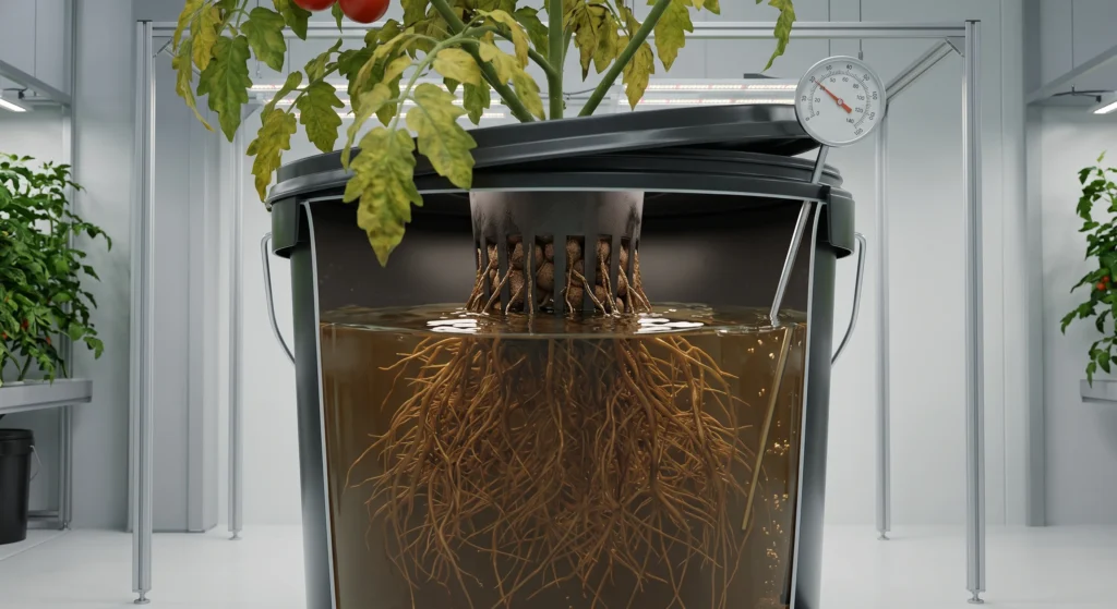 Hydroponic Tomatoes for Beginners: Your Engineering Blueprint 4 Hydroponic tomato root rot caused by poor DWC aeration
