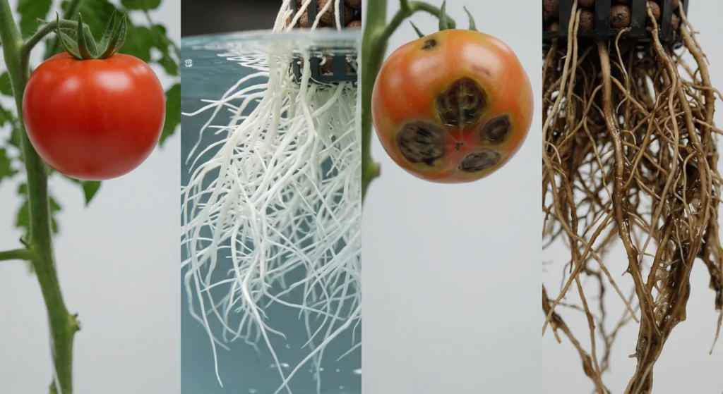 Hydroponic Tomatoes for Beginners: Your Engineering Blueprint 13 Hydroponic tomato blossom end rot and root problems