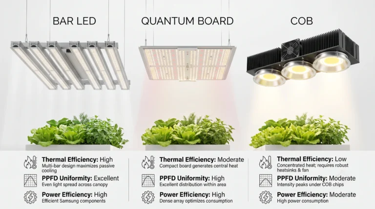Bar LED vs Quantum Board vs COB: Thermal Efficiency Compared