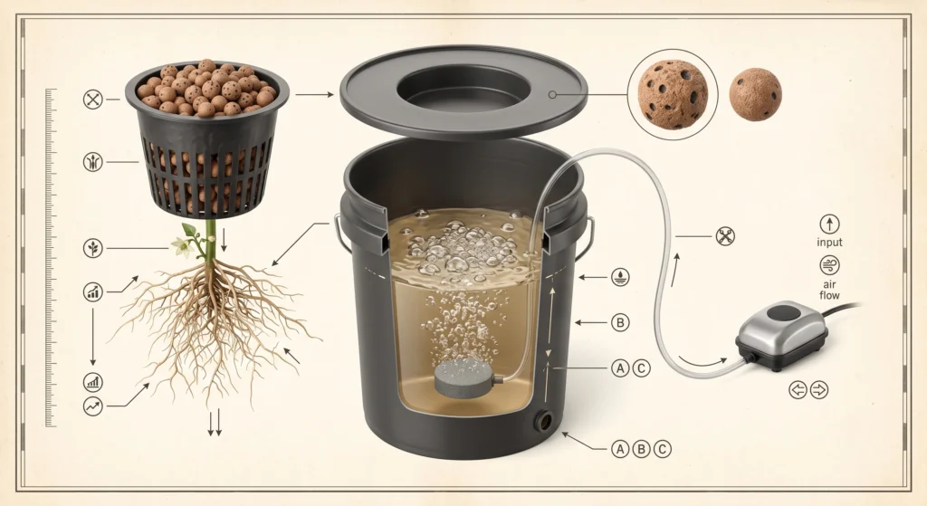 aerogarden vs custom hydroponic setup | Construction of a Deep Water Culture system