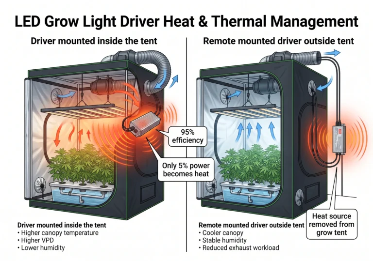 LED Grow Light Driver Heat & Thermal Management: A Hands-On Review