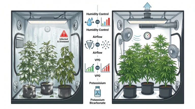 Powdery Mildew Prevention in High-Humidity Grow Tents