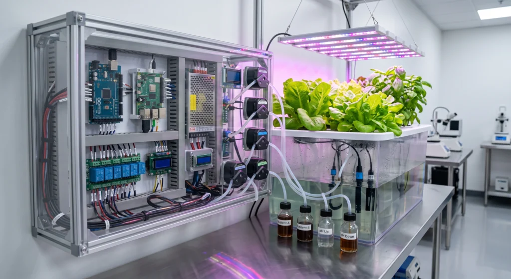 Completed DIY Hydroponic Automation System