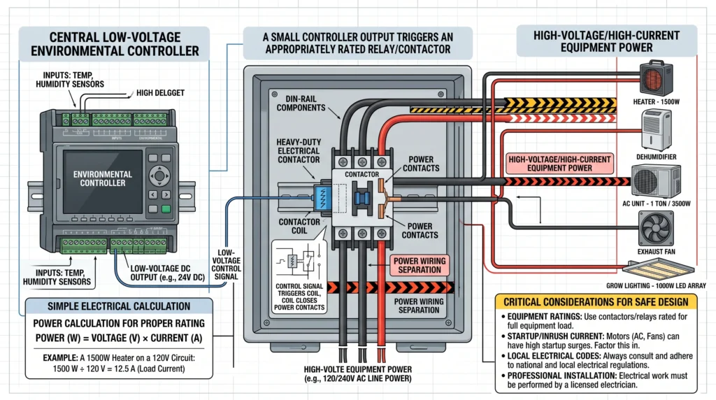 TrolMaster Hydro-X vs AC Infinity Controller 69 Pro: Technical Comparison 5 Grow Room Controller Electrical Relay Architecture