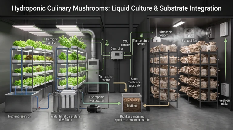 Hydroponic Culinary Mushrooms: Liquid Culture & Substrate Integration
