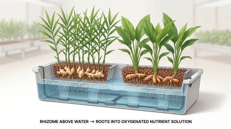 Hydroponic Ginger and Turmeric: Shallow Tray DWC Techniques