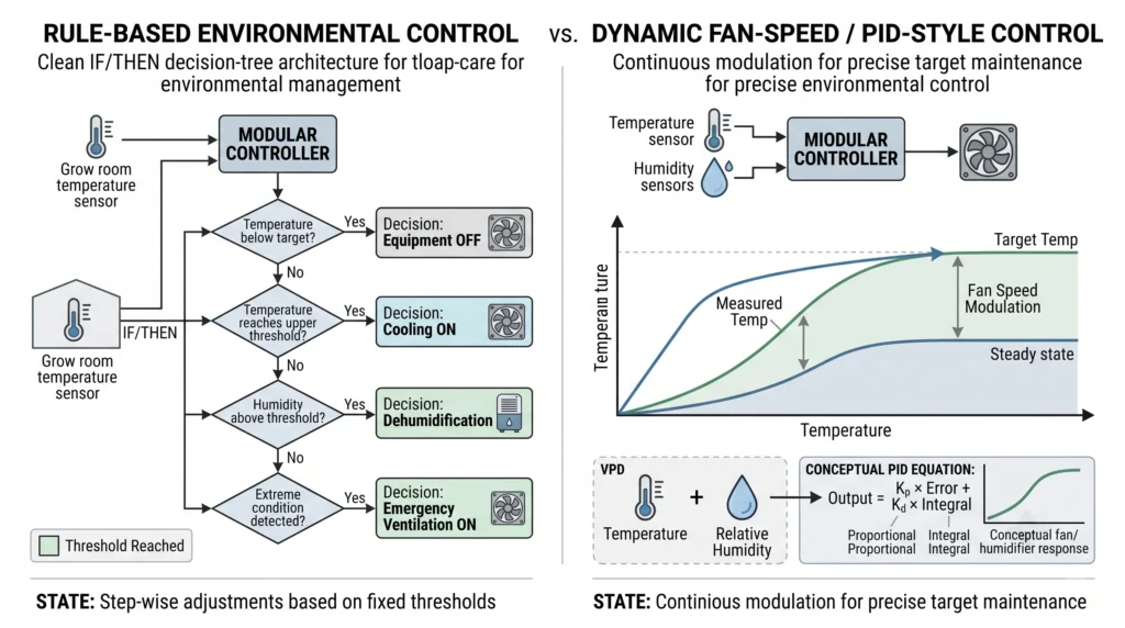 TrolMaster Hydro-X vs AC Infinity Controller 69 Pro: Technical Comparison 7 TrolMaster and AC Infinity environmental automation and VPD control logic