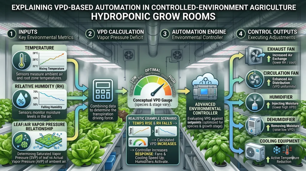 TrolMaster Hydro-X vs AC Infinity Controller 69 Pro: Technical Comparison 4 VPD-based temperature and humidity control in an automated hydroponic grow room