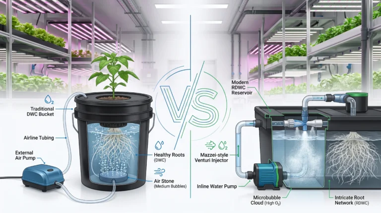 Venturi Air Injectors vs Standard Air Stones in DWC Hydroponics: The Aeration Comparison