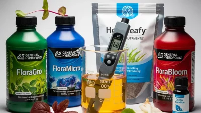 Best hydroponic nutrients for microgreens | General Hydroponics, Homeleafy, Ocean Solution