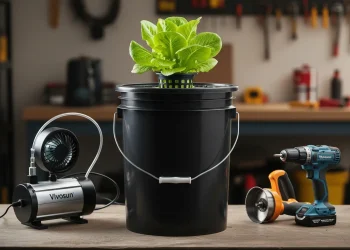 A DIY DWC hydroponic system built on a budget for beginners and hobbyists.