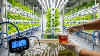 A side-by-side comparison of EC and PPM readings from hydroponic nutrients, showing the importance of using a consistent conversion scale.