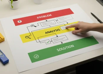A printable hydroponic troubleshooting flowchart showing a systematic way to diagnose plant problems.