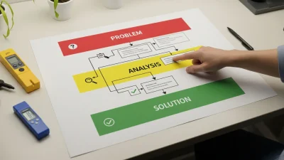 A printable hydroponic troubleshooting flowchart showing a systematic way to diagnose plant problems.