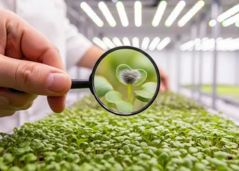 An expert guide to microgreens troubleshooting for common problems like mold and diseases.
